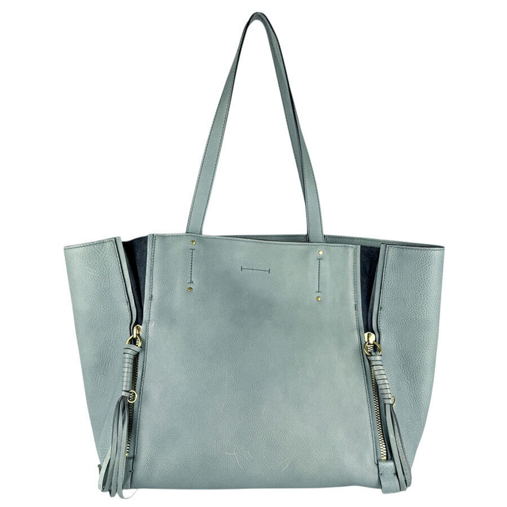 Chloe Milo Shoulder Bag Leather Green